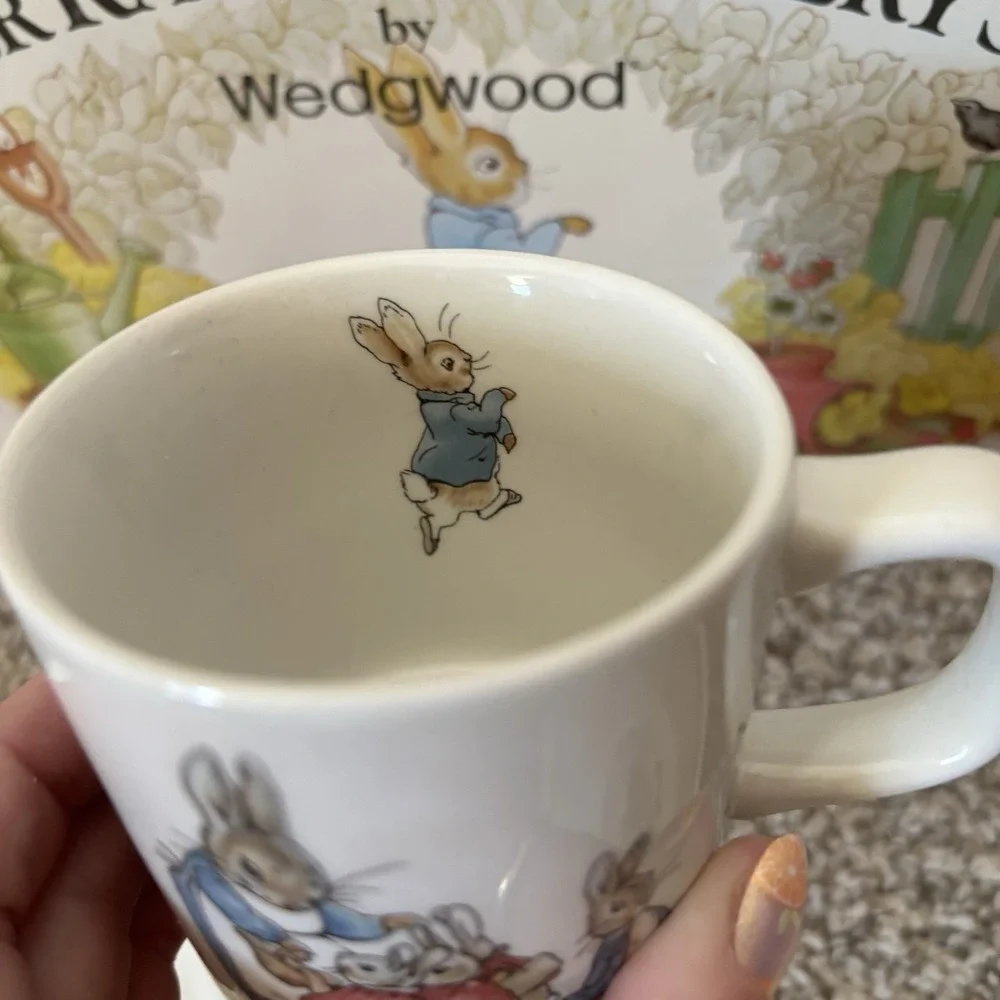 Vintage Wedgwood Peter Rabbit Nursery Set in Box – Beatrix Potter Plate Bowl Mug